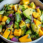 Avocado Mango Salad with a Zesty Lime Dressing