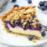 Blueberry Crumble Cheesecake Pie