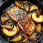 Bourbon Peach Roasted Salmon