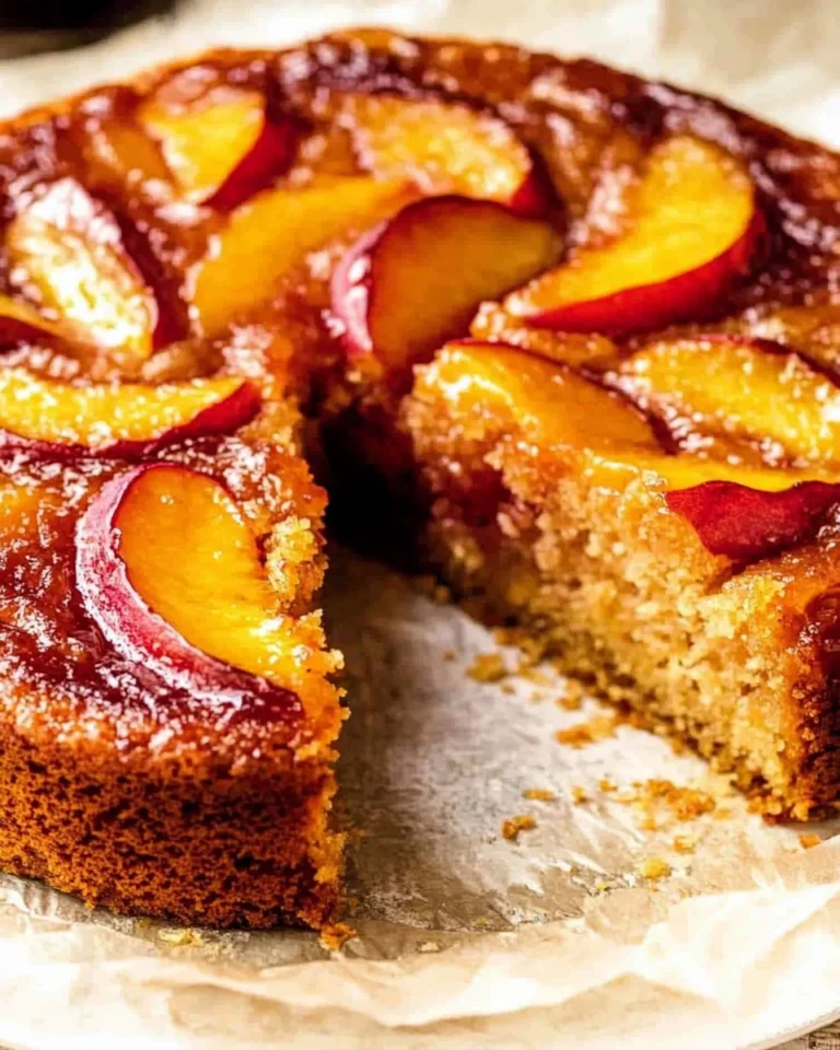 Bourbon Peach Upside-Down Cake