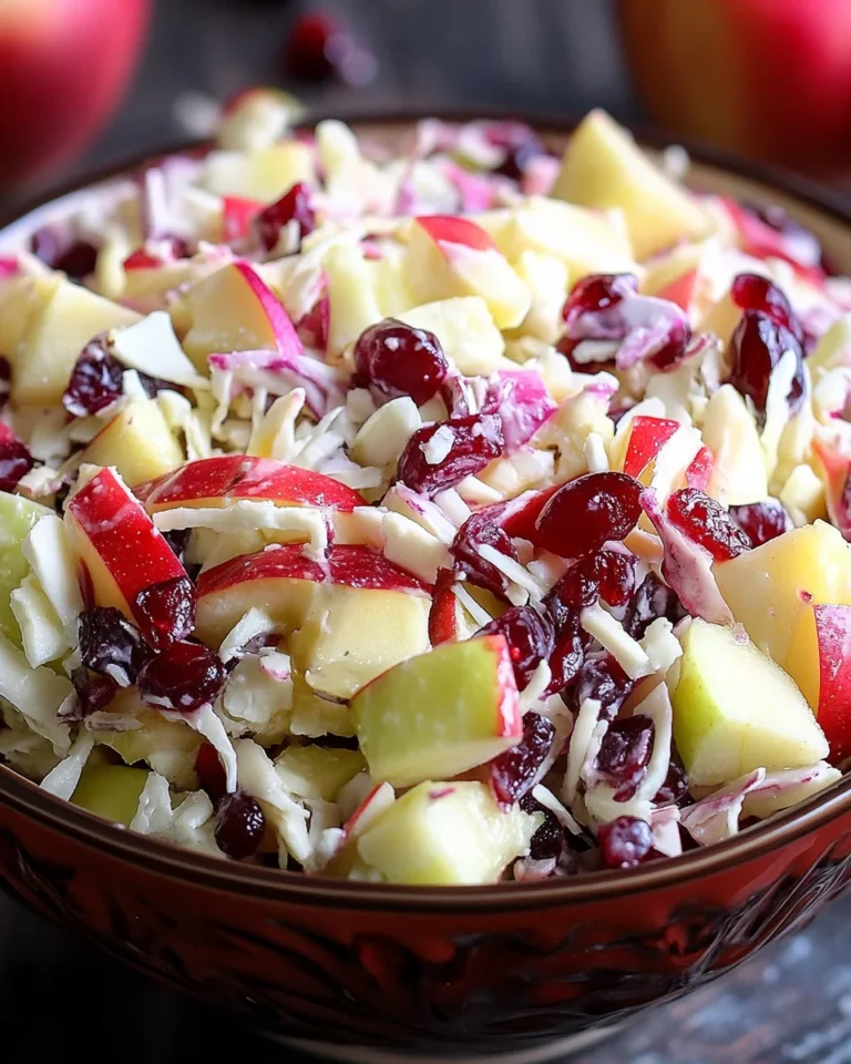 CRANBERRY APPLE COLESLAW