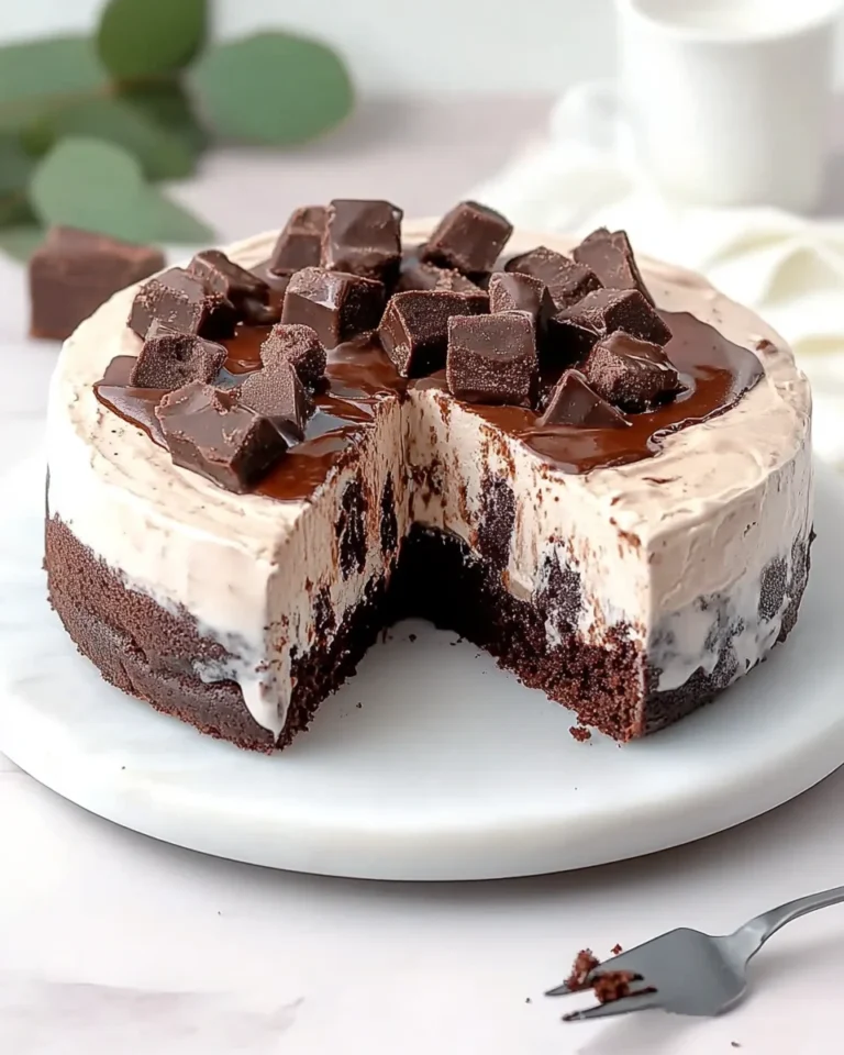 Delicious Brownie Ice Cream Cake