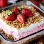 Easy Frozen Strawberry Dessert