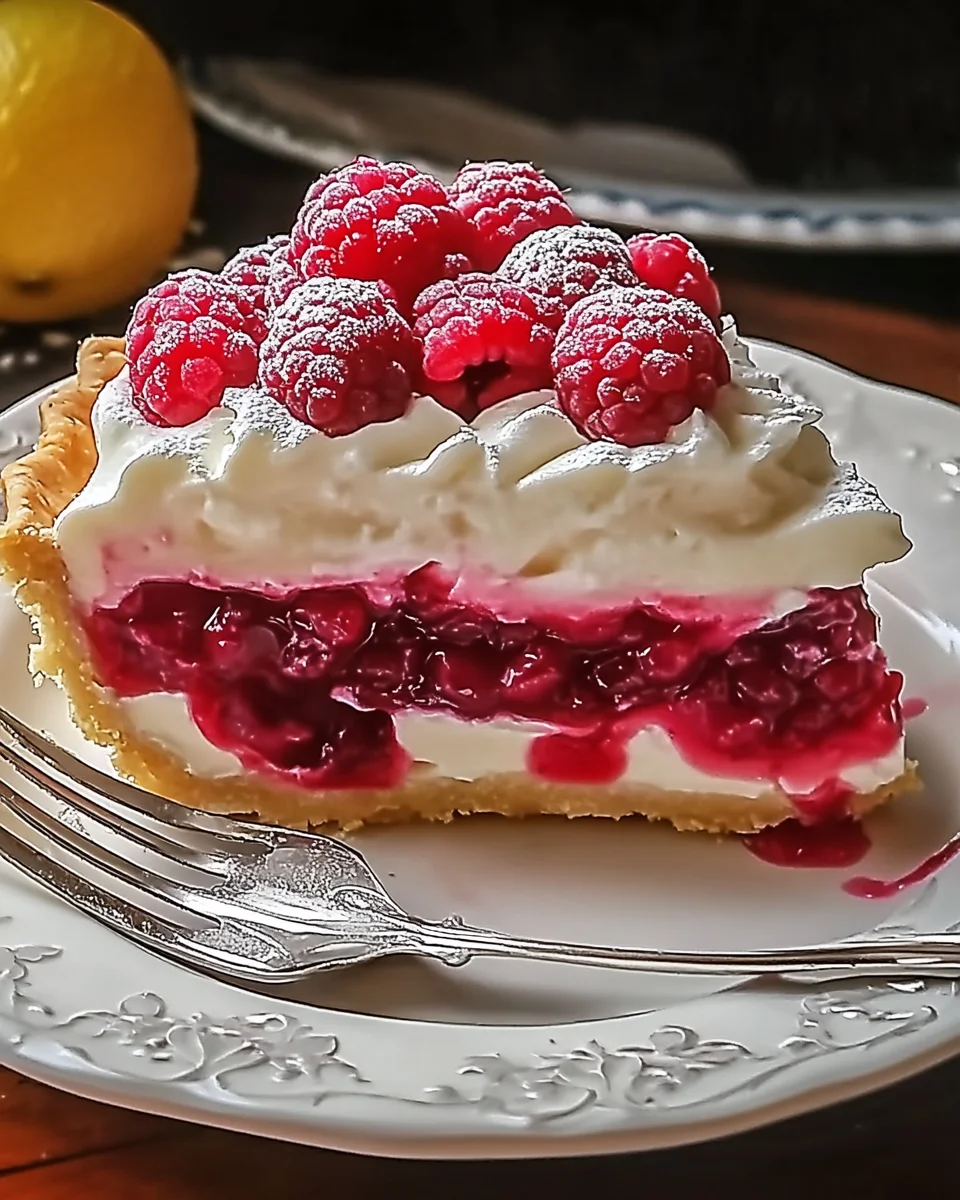 Lemon Raspberry Layered Pie Recipe