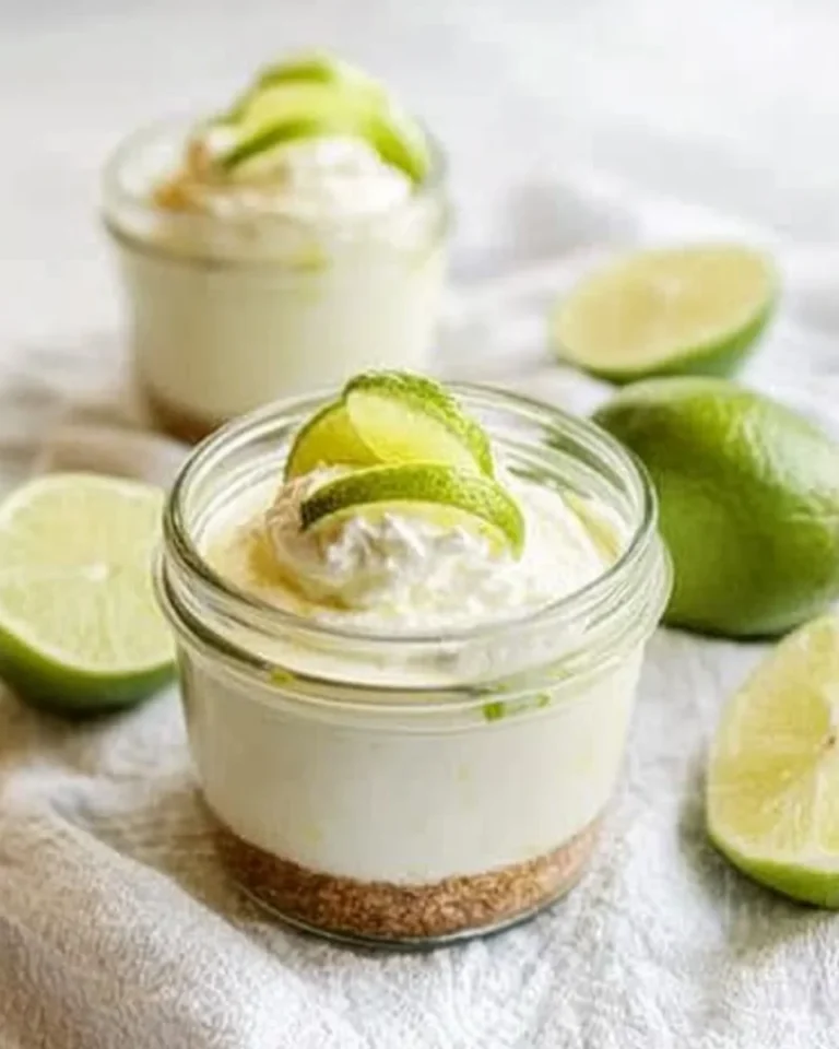 No-Bake Key Lime Cheesecake Jars