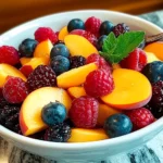Peach Berry Fruit Salad Recipe