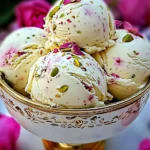 Rose Pistachio Cheesecake Ice Cream