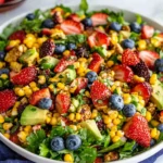 Strawberry Avocado Corn Salad