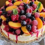Summer Berry and Peach Cheesecake Recipe