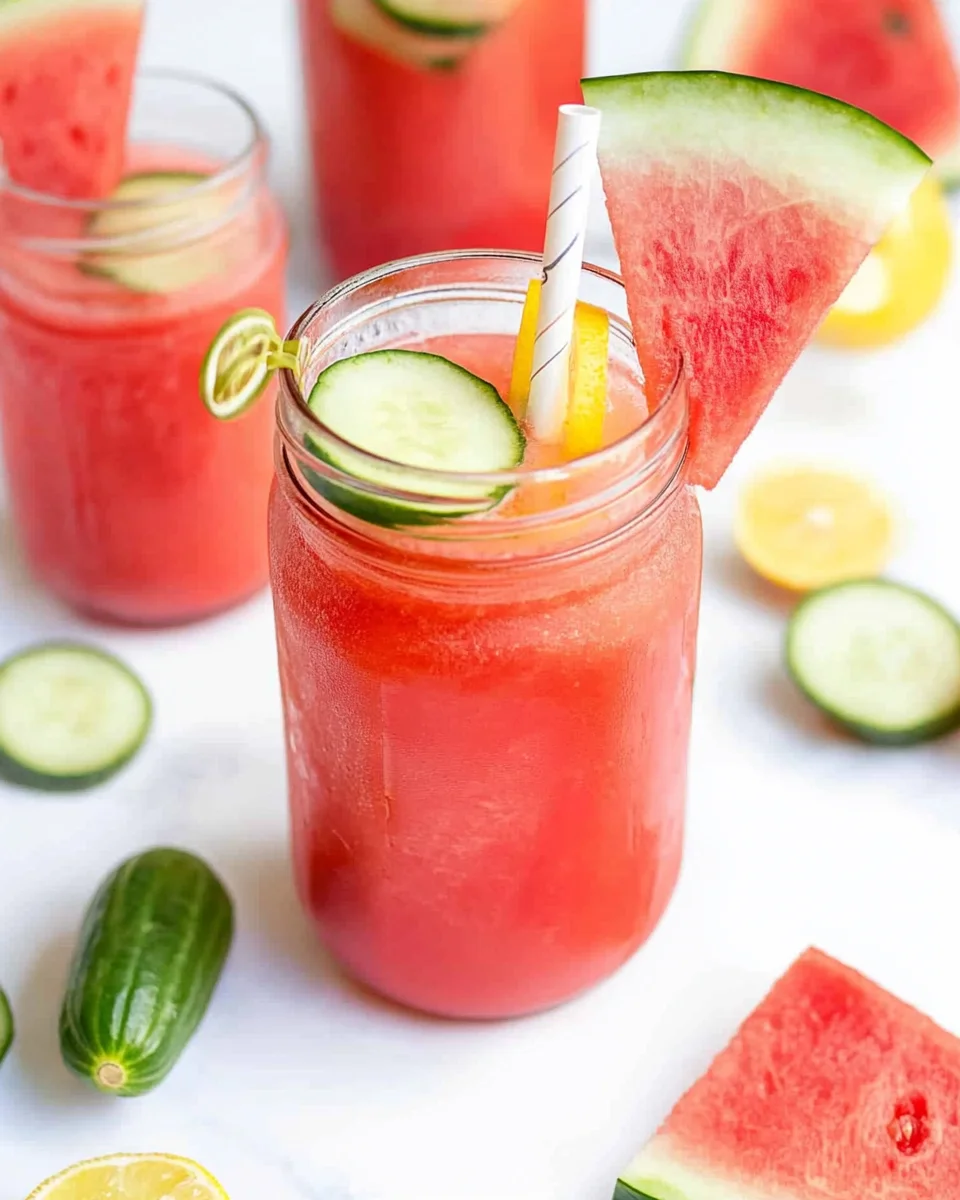 Watermelon Cucumber Lemonade