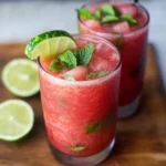 frozen watermelon coconut mojitos