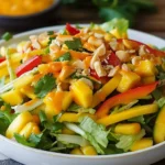 mango salad with spicy mango dressing