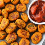Baked Sweet Potato Zucchini Tots