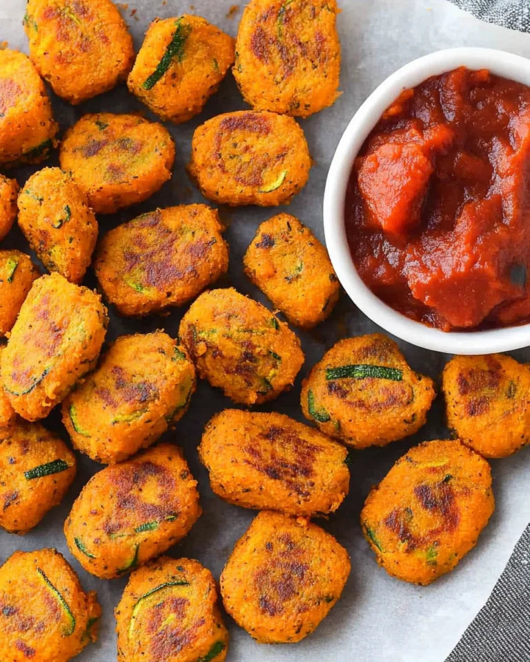 Baked Sweet Potato Zucchini Tots