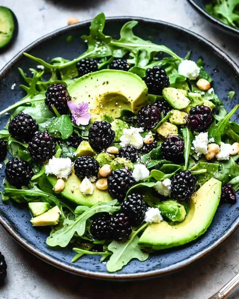 Blackberry, Avocado and Arugula Salad