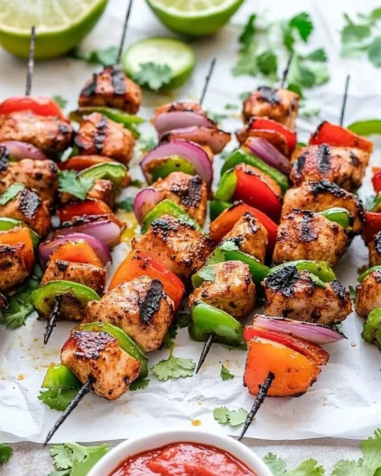 Fajita Chicken Kebabs