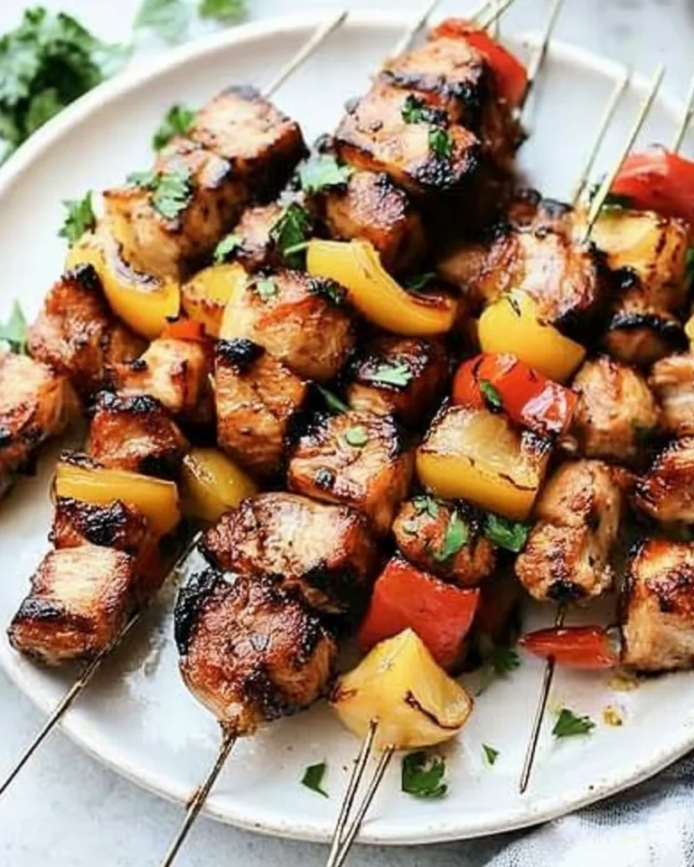 Hawaiian Chicken Skewers