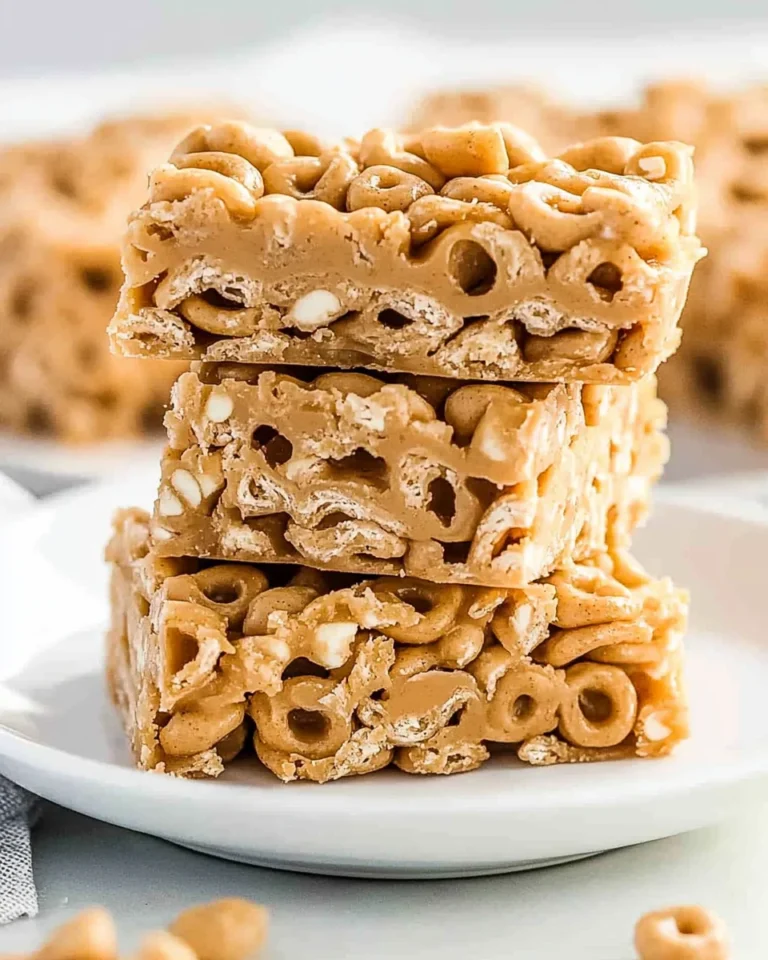 No Bake Peanut Butter Cheerio Bars