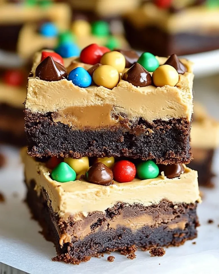 Peanut Butter Whip Brownies