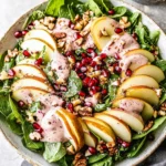 Pear Salad with Creamy Pomegranate Dressing