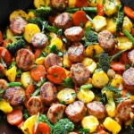 Sausage and Veggies Skillet - 30 Minute, One-Pan Meal