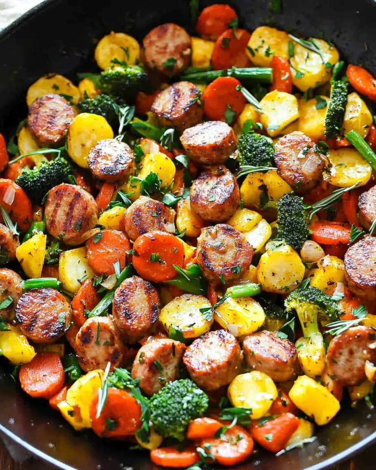 Sausage and Veggies Skillet - 30 Minute, One-Pan Meal