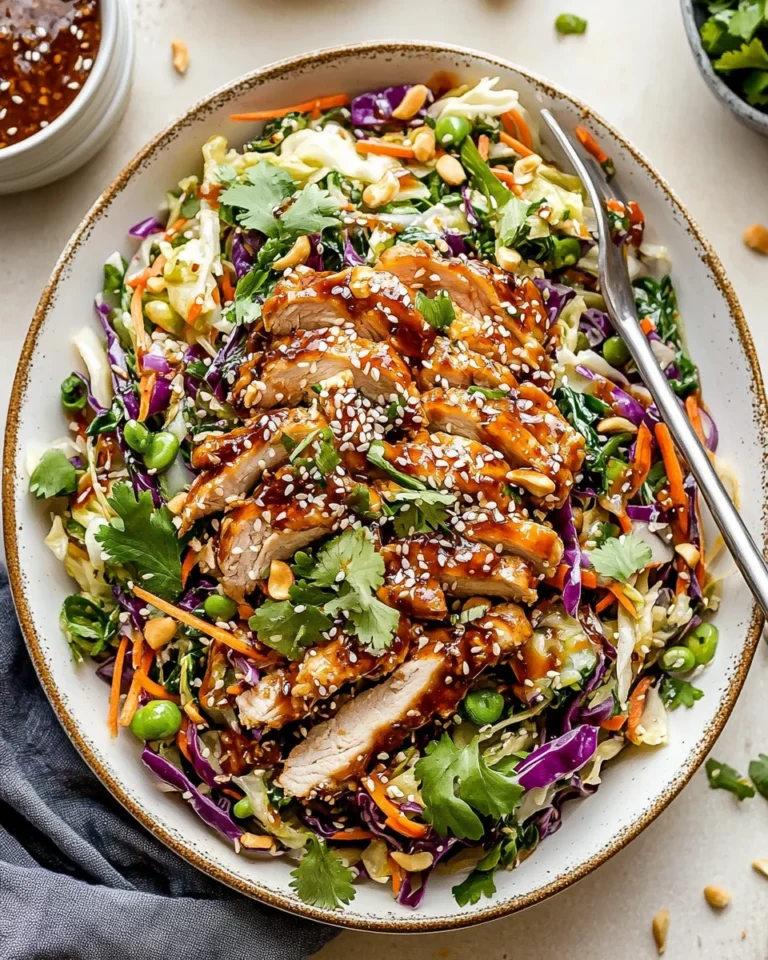 Sesame Chicken Cabbage Crunch Salad