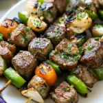 Steak Kabobs with Garlic Butter
