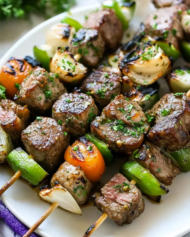 Steak Kabobs with Garlic Butter