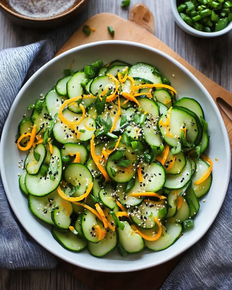 10-Minute Ginger Miso Cucumber Salad