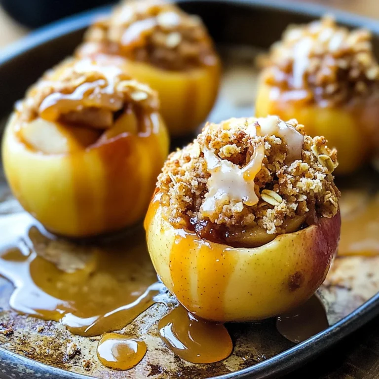 Apple Crisp Stuffed Baked Apples