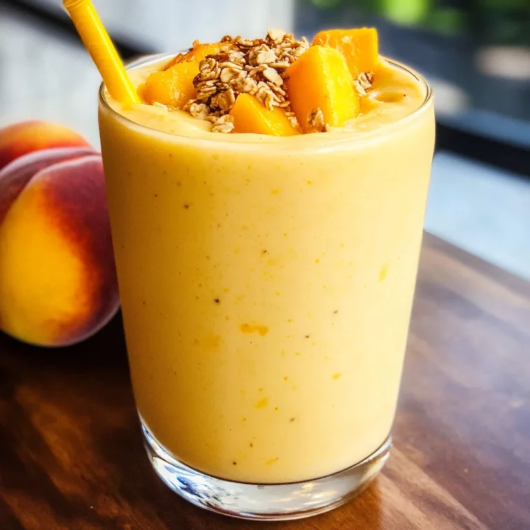 Banana Peach Smoothies