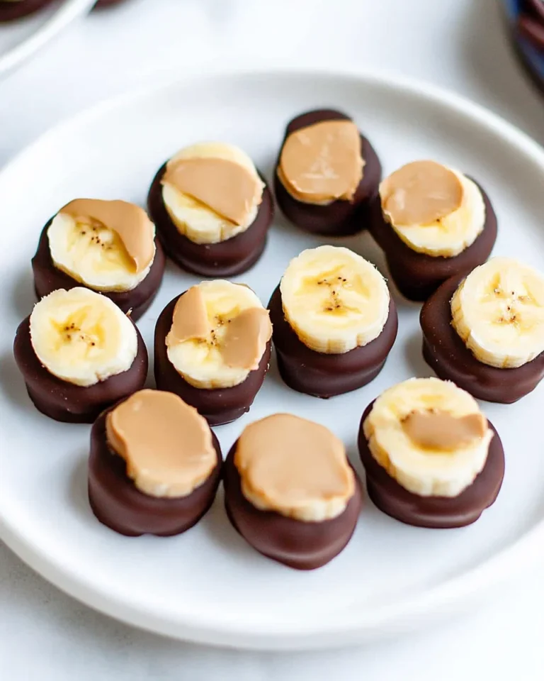 Chocolate Peanut Butter Banana Bites