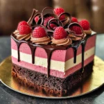 Chocolate Raspberry Mousse Cake