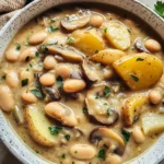 Cozy White Bean Mushroom Stew (Vegan)