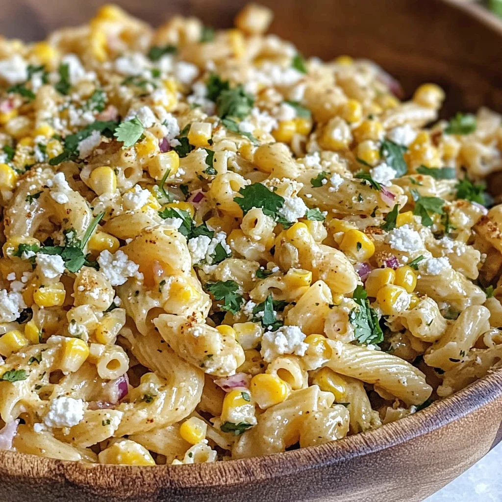 Elote Pasta Salad Recipe (Mexican Street Corn)