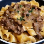 French Onion Beef and Noodles