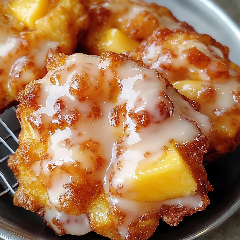 Fresh Peach Fritters That Melt in Your Mouth