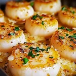 Garlic Butter Baked Scallops