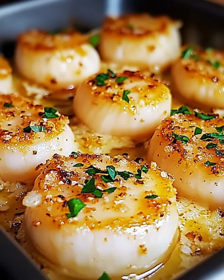 Garlic Butter Baked Scallops