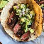 Grilled Steak Tacos with Avocado Salsa