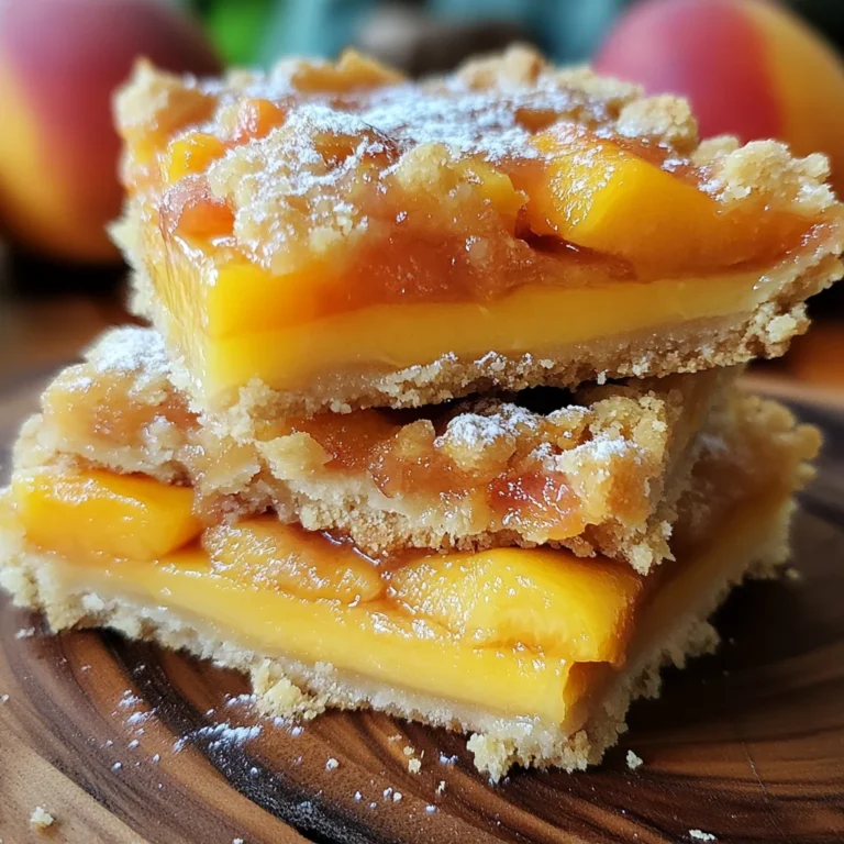 Heavenly Summer Peach Bars