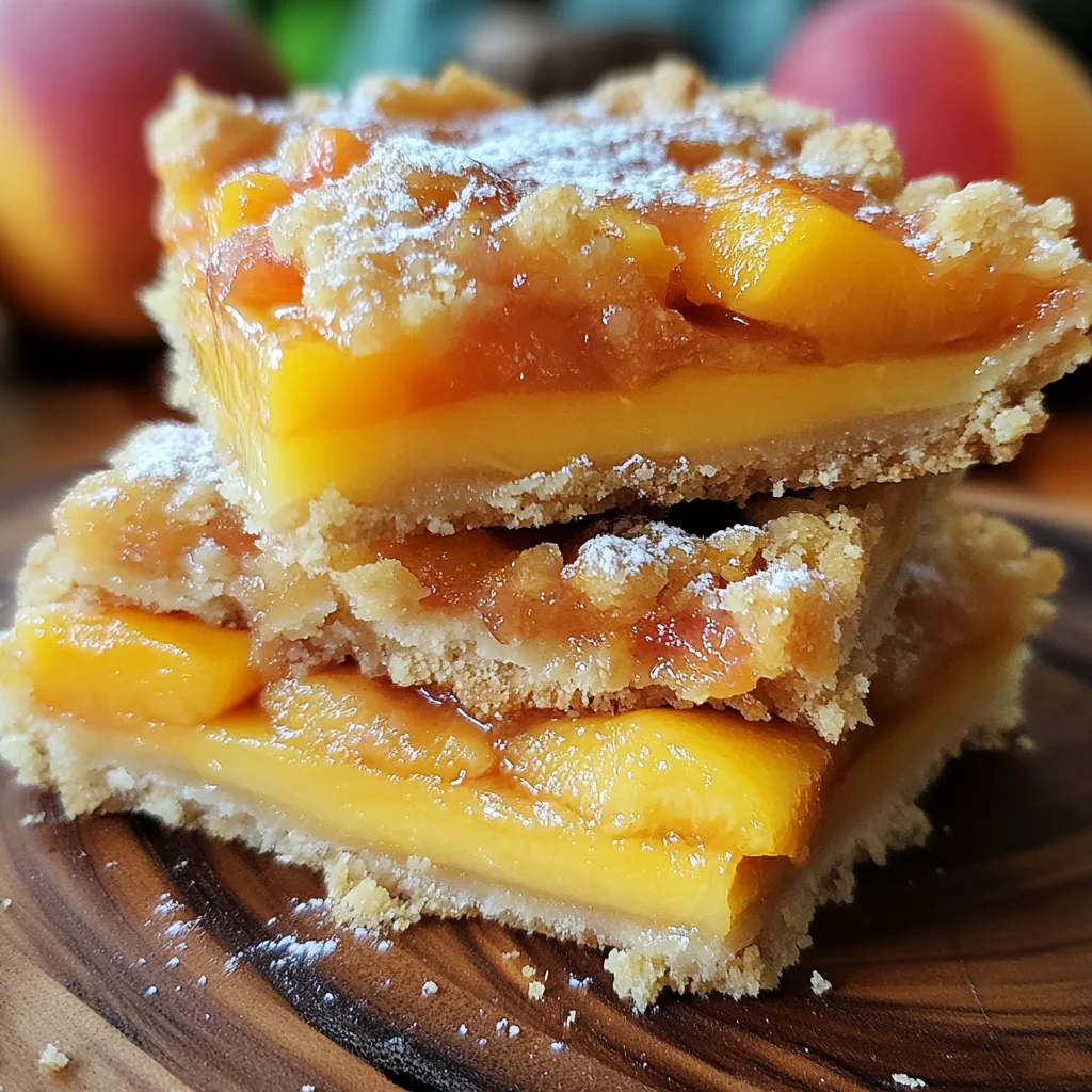 Heavenly Summer Peach Bars