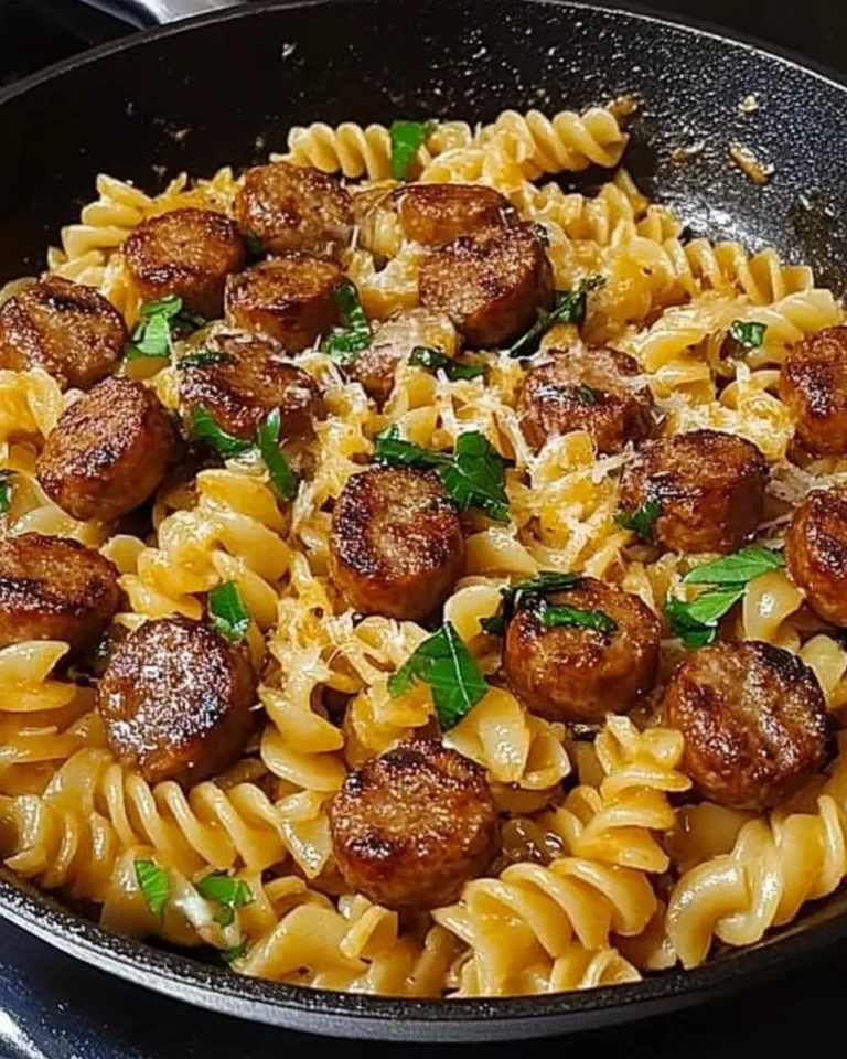 Honey Garlic Sausage Pasta Skillet
