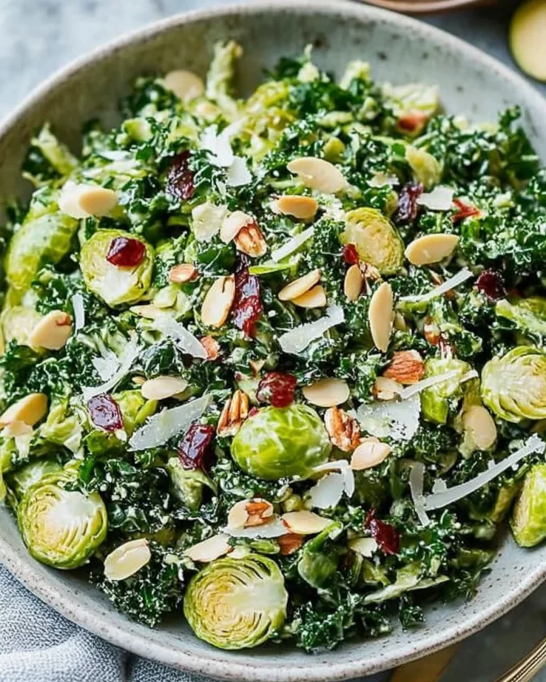 Kale and Brussels Sprout Salad