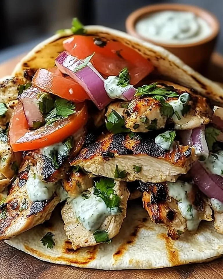 Mediterranean Chicken Gyro with Tzatziki Sauce