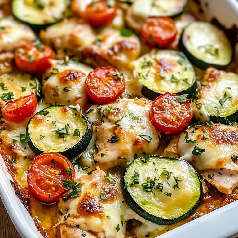 Mediterranean Chicken Zucchini Bake – Healthy, Flavorful & Easy!