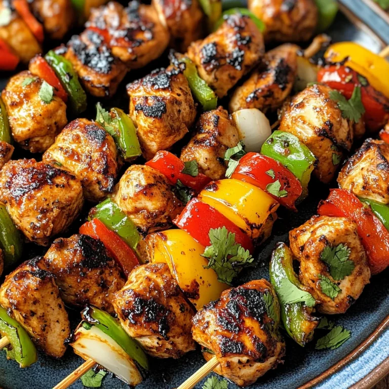 Mexican Barbecue Chicken Skewers