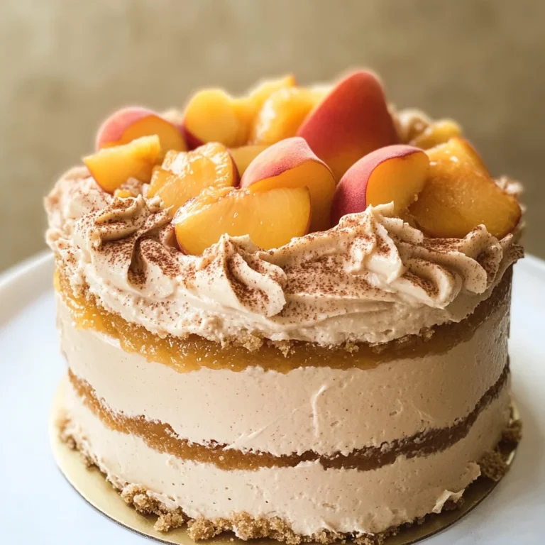 Mini Peach Pie Cake