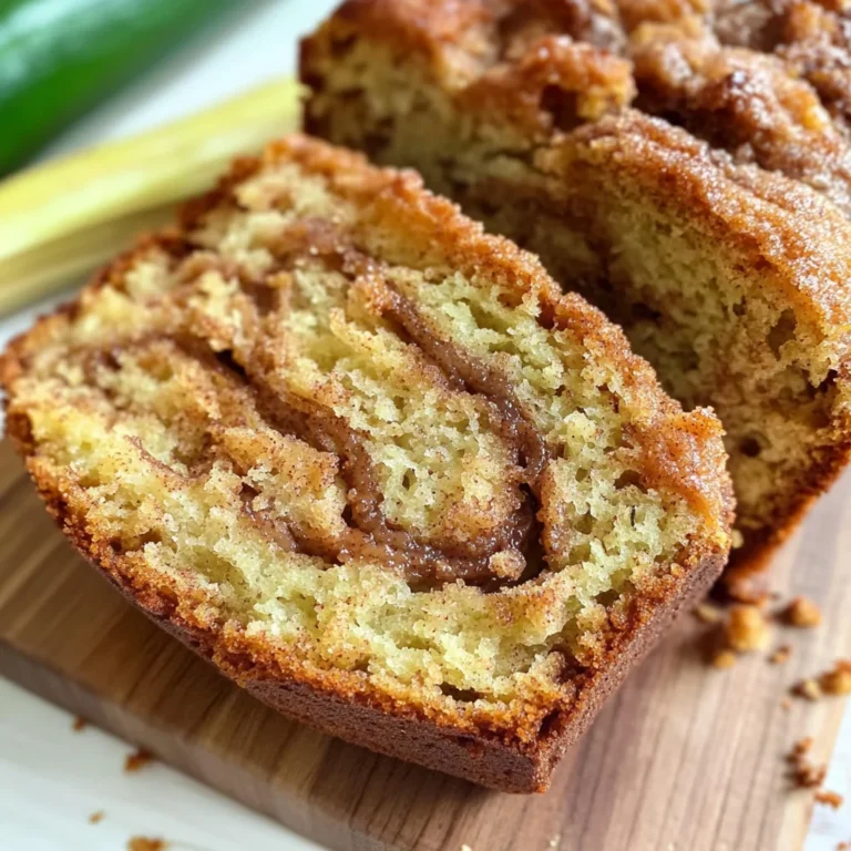 Moist and Delicious Cinnamon Swirl Zucchini Bread